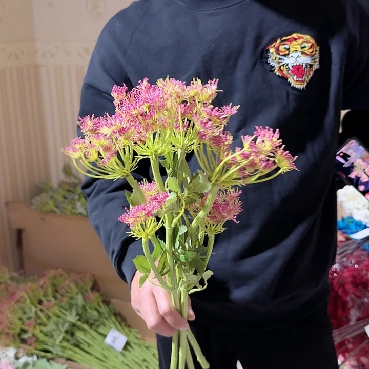 仿真蕾丝花10支装粉色