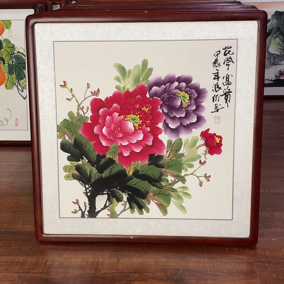 国画带框尺寸63*63厘米
