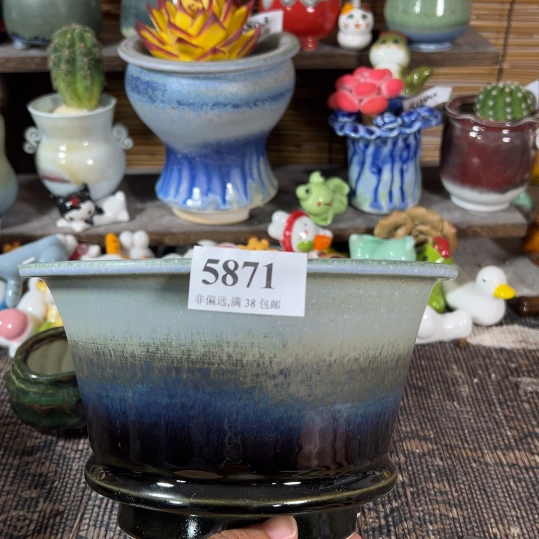 口15 手工花盆满30包邮