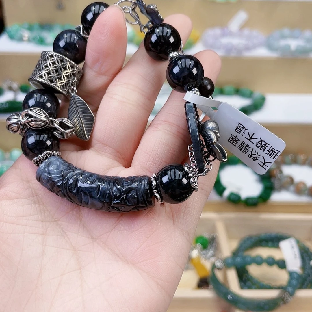 十***呀未镶嵌手链翡翠手链