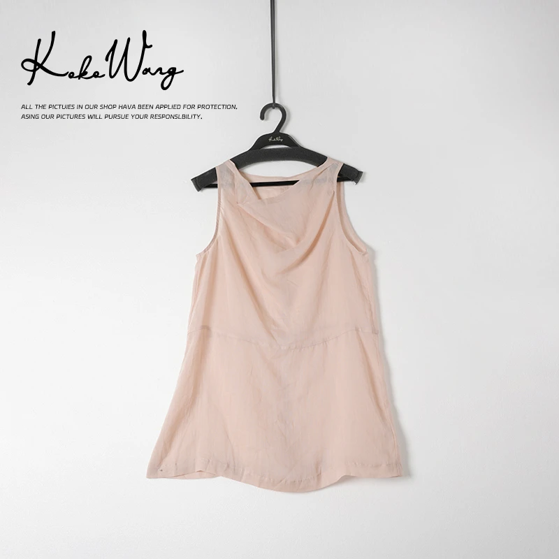 KOKO WANG夏季极简净版显瘦通勤百搭无袖背心583015F15W04