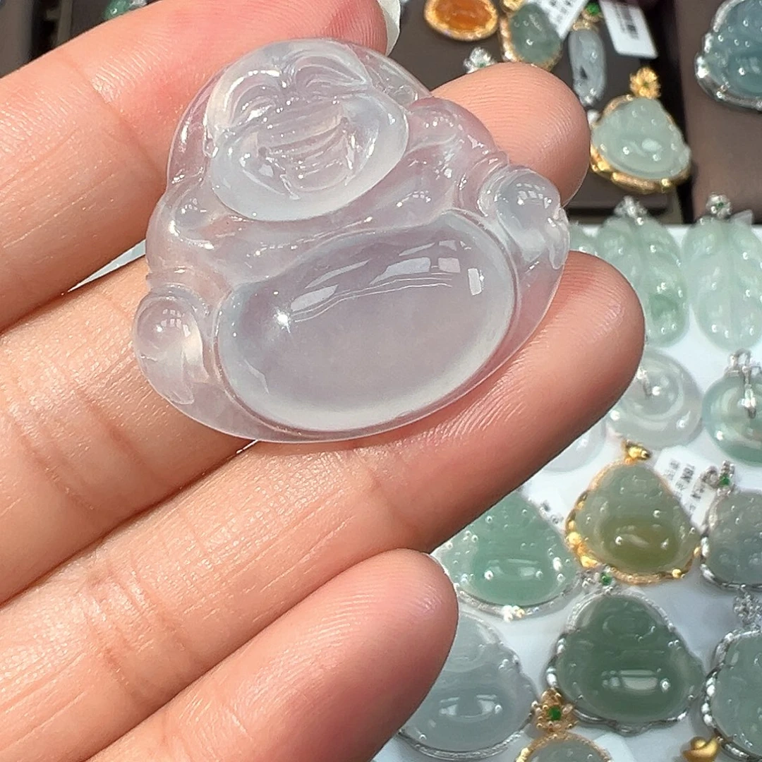 翡翠未镶嵌吊坠(不含链)佛公