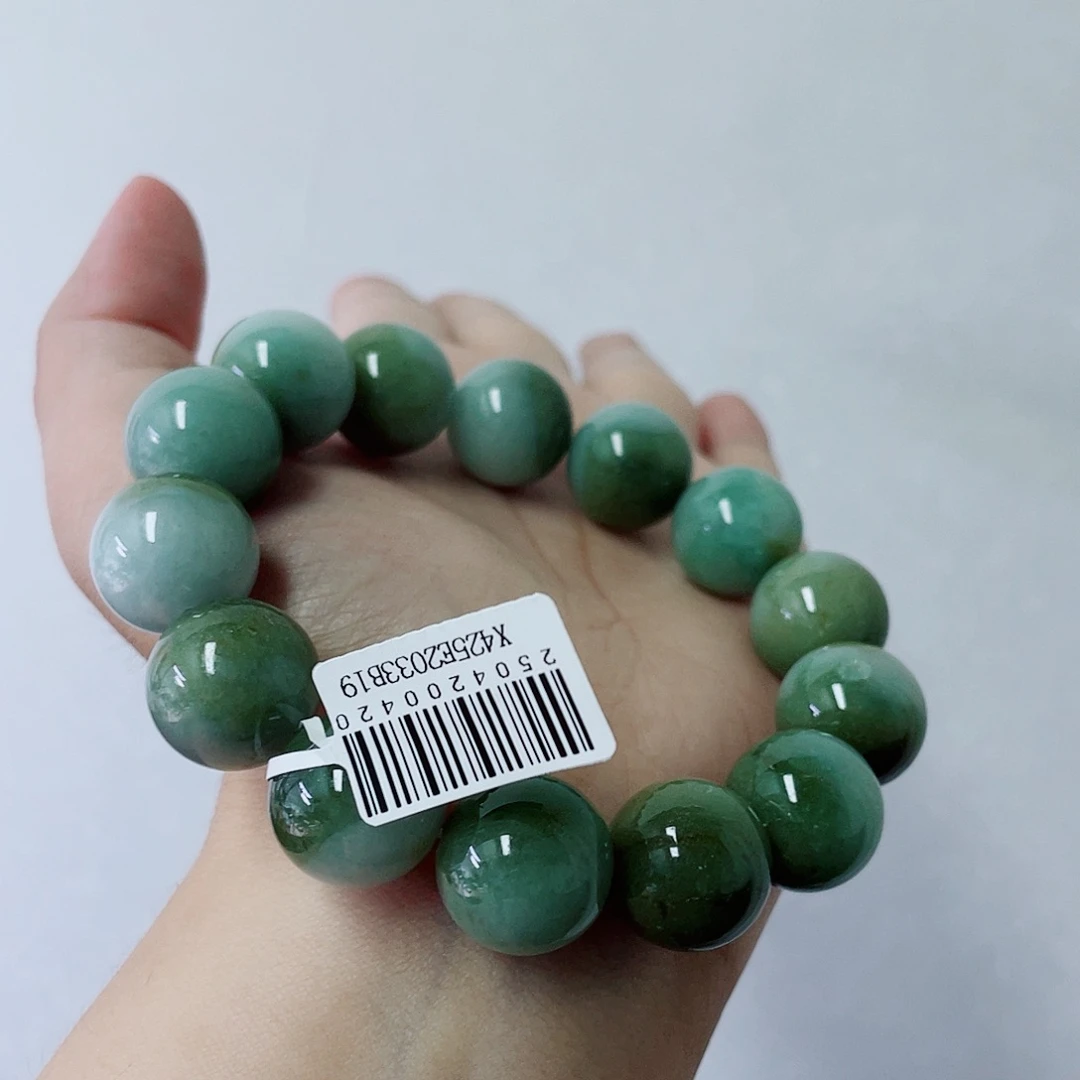 未镶嵌定制翡翠珠串