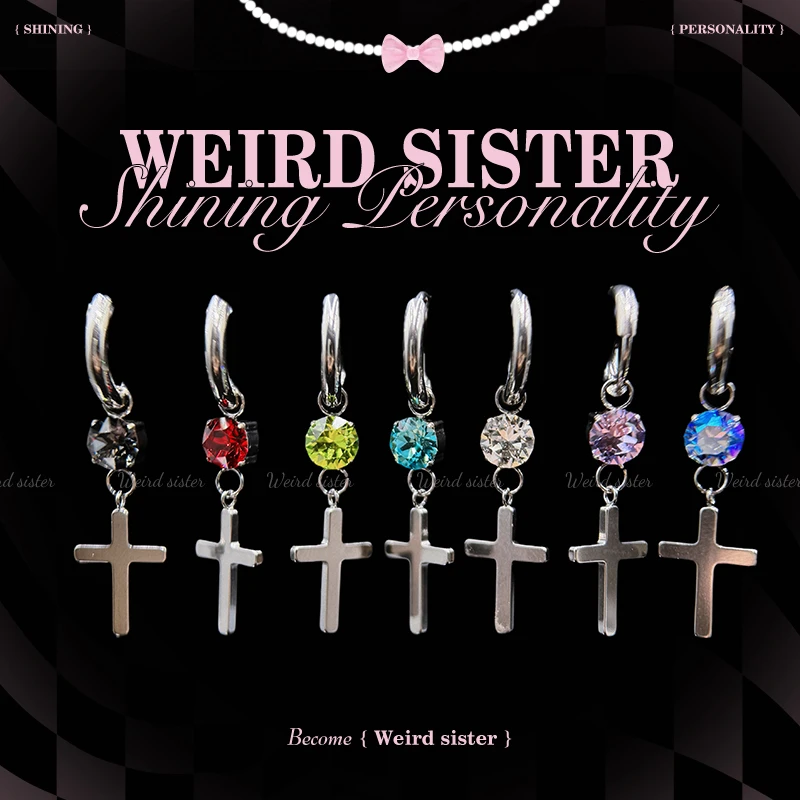 钛合金耳饰 【直播浮力专项】华子吊坠0.9牙钛合金耳钉内螺纹防过敏