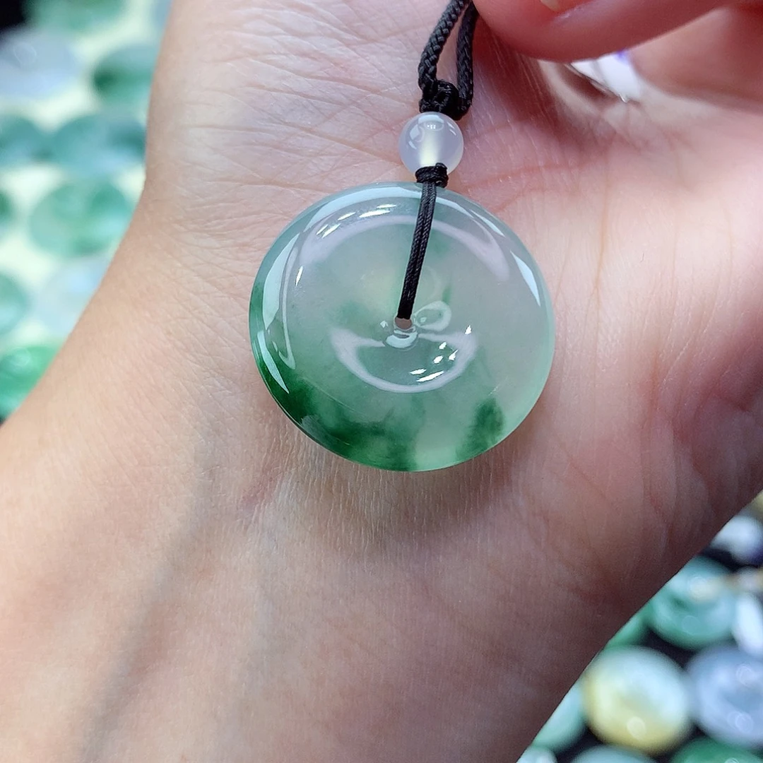 翡翠颈饰未镶嵌81尺寸23.9-4.9