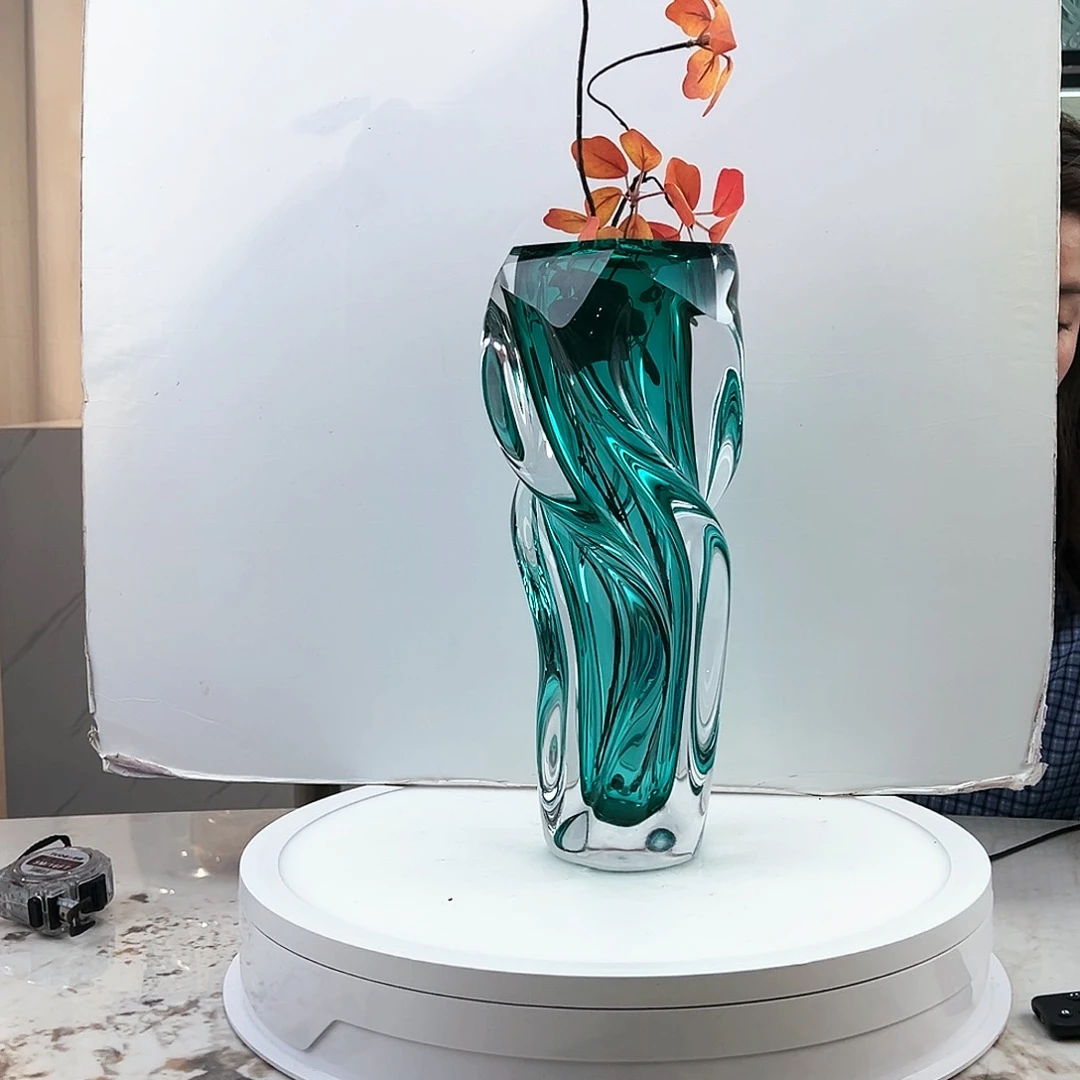 茶盏琉璃水晶花瓶