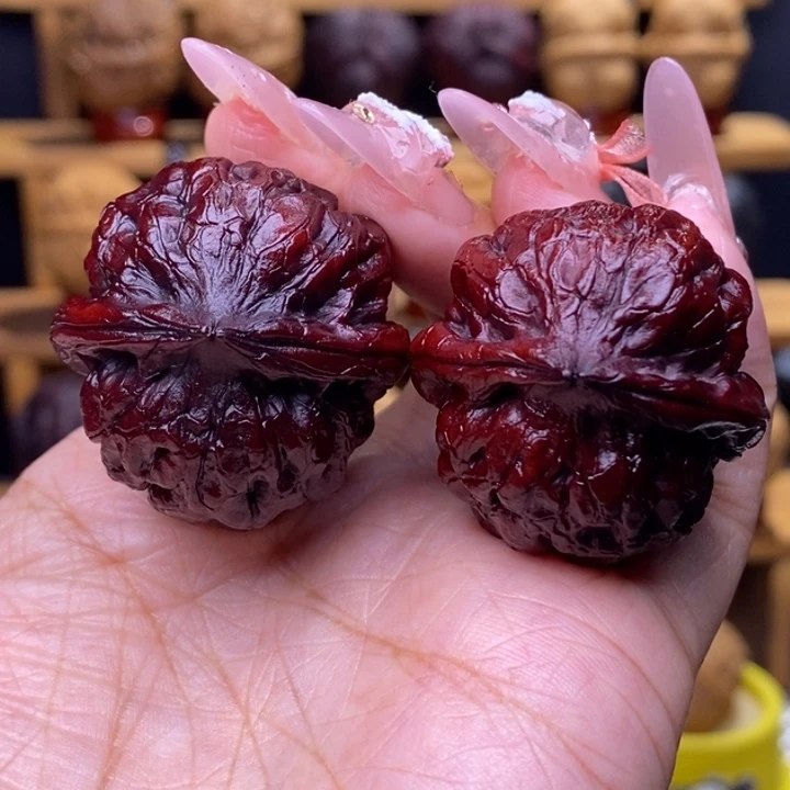 椋***鸟文玩核桃把件石斑虎2号35尺