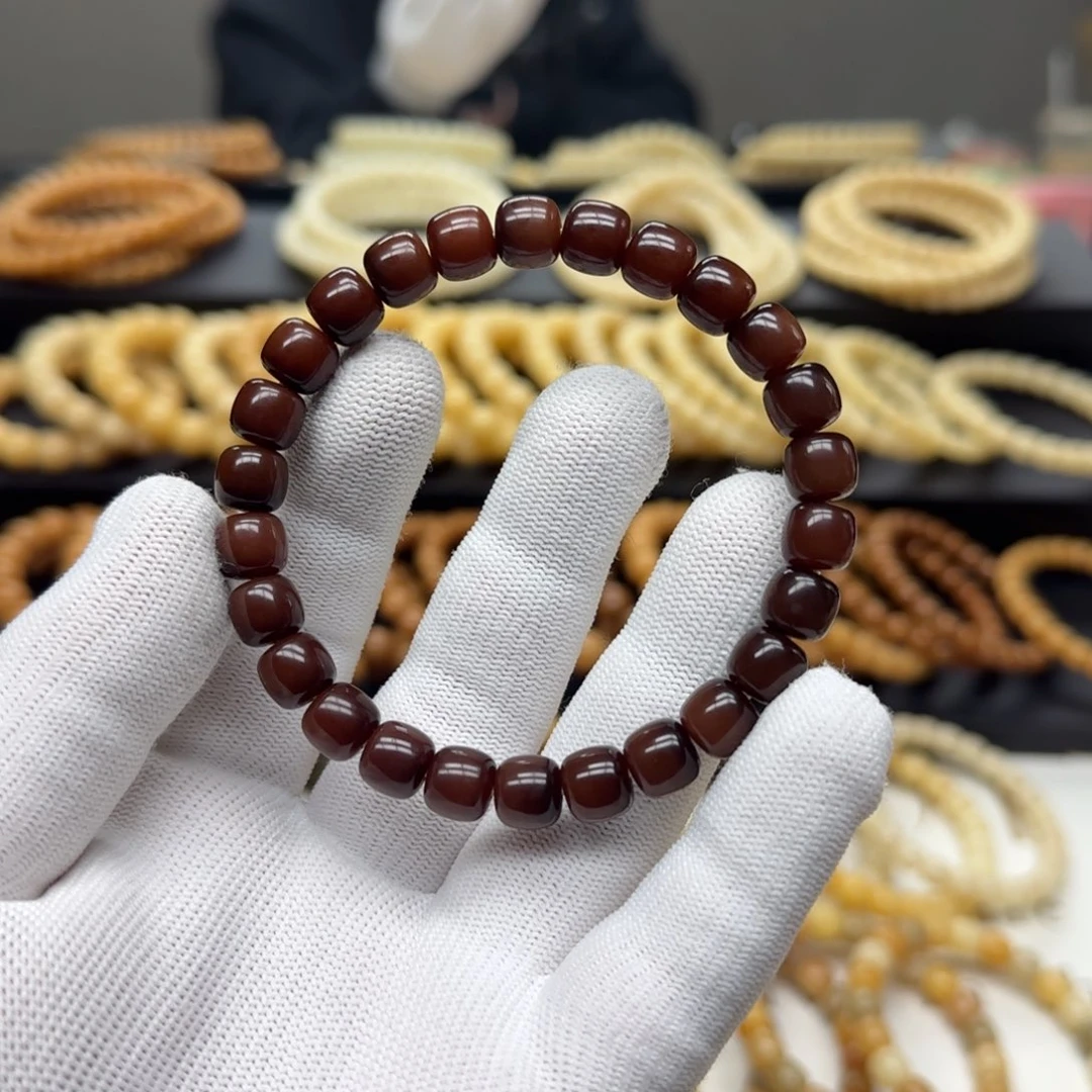 菩提根/象牙果手串8×9 5年 青衣 鬼工