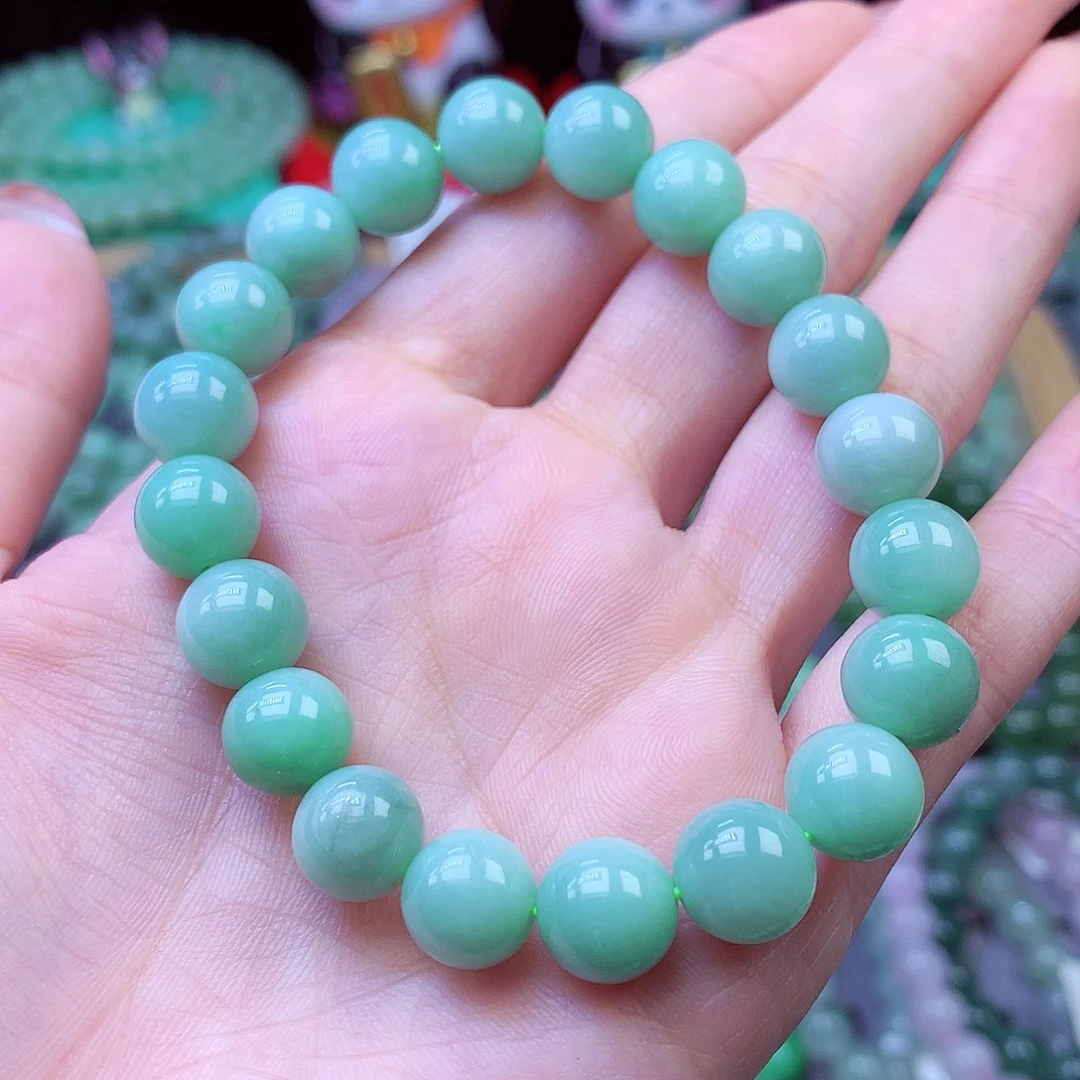 翡翠未镶嵌毛衣链9+