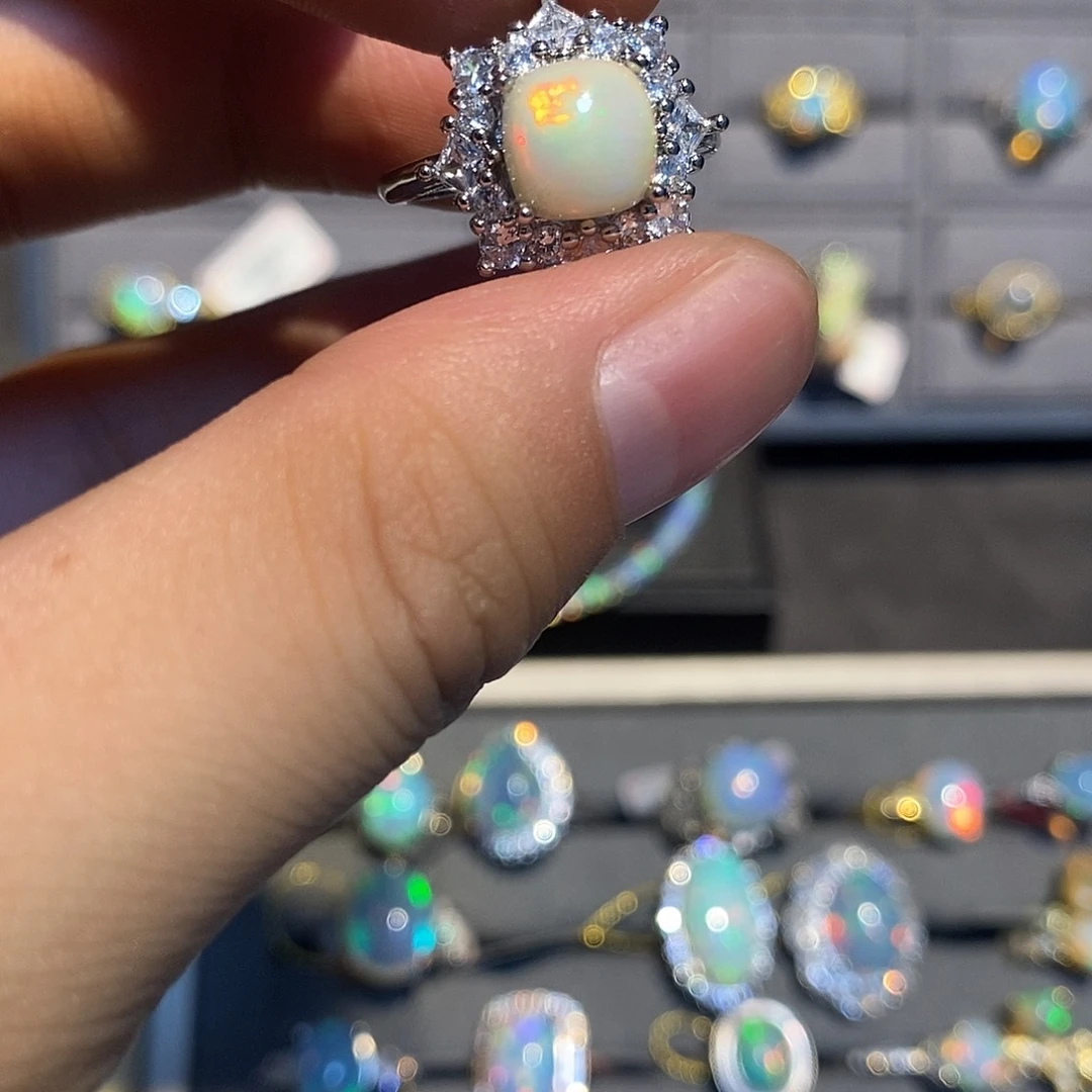 欧泊欧泊戒指合金