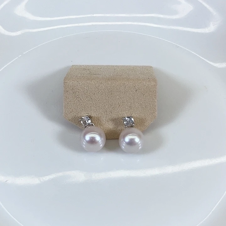 淡水珍珠银S925镶嵌颈饰