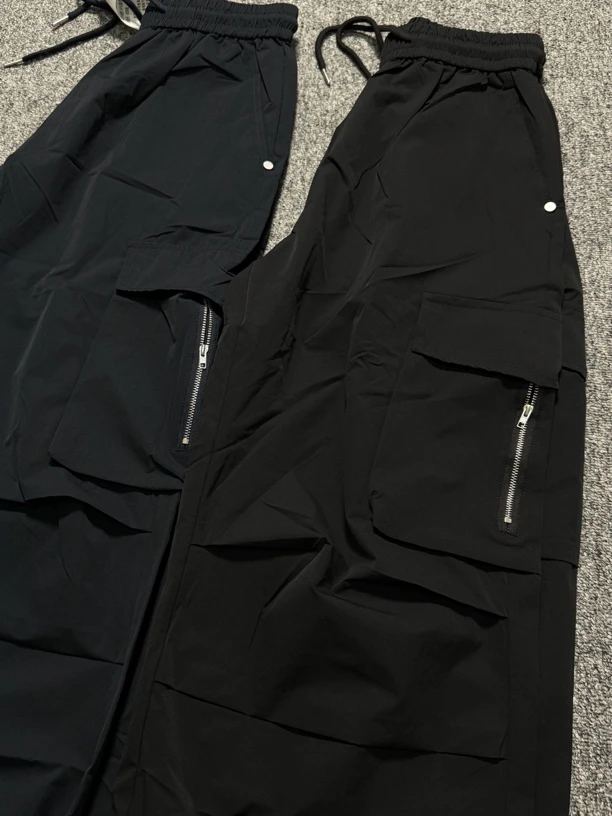 凤尾裙同款日系潮流宽松直筒休闲裤痞帅多口袋设计春秋季工装裤女