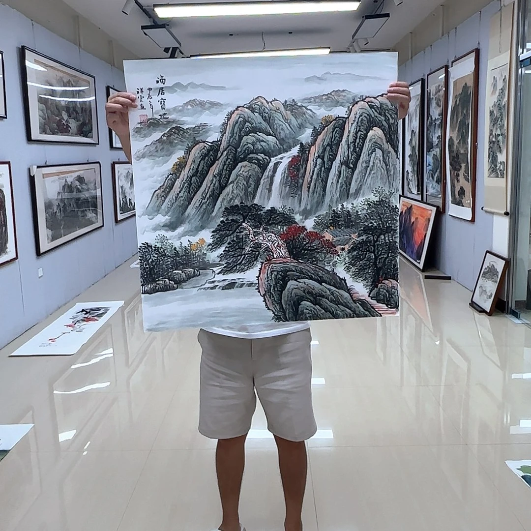 国画国画作品多次
