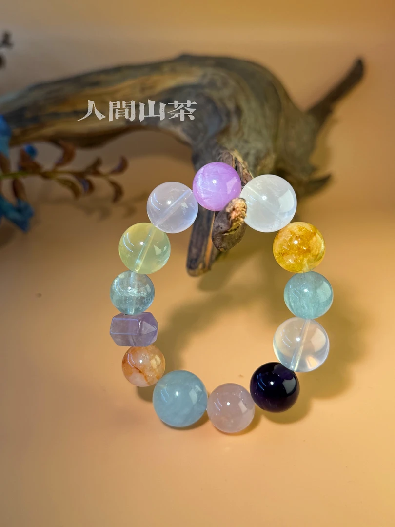 人间山茶 SA-2025 水晶多宝手串