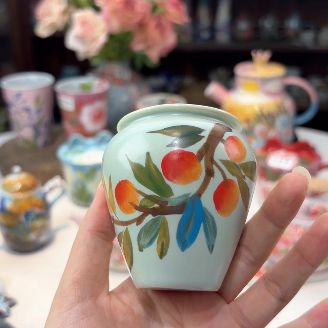 景德镇手绘高温釉下彩陶瓷茶具