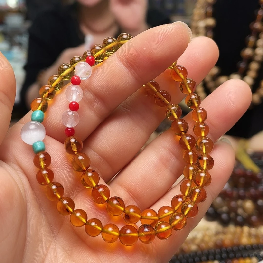 琥珀裸石未镶嵌大