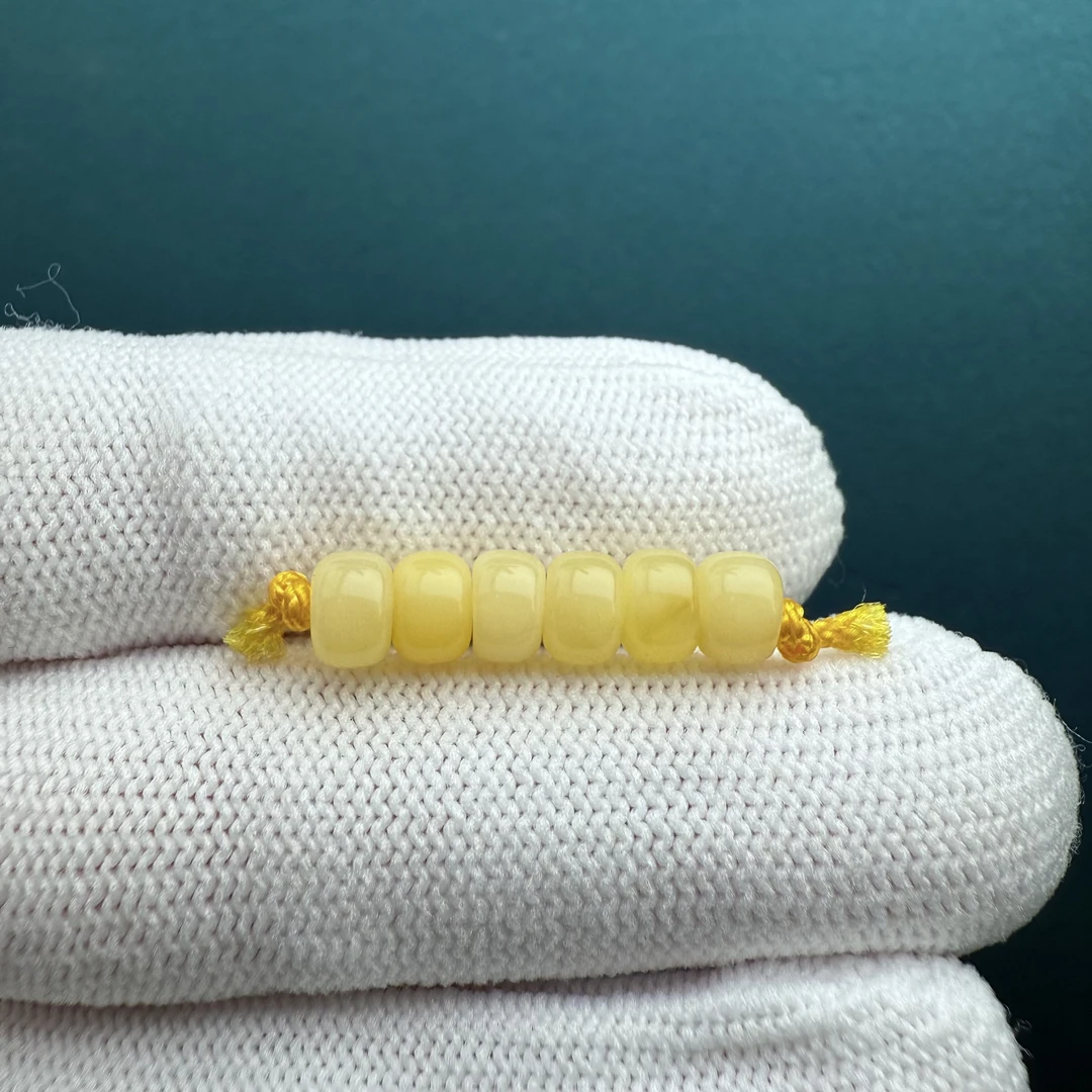 D1707天然蜜蜡 隔珠 5.7mm支持复检