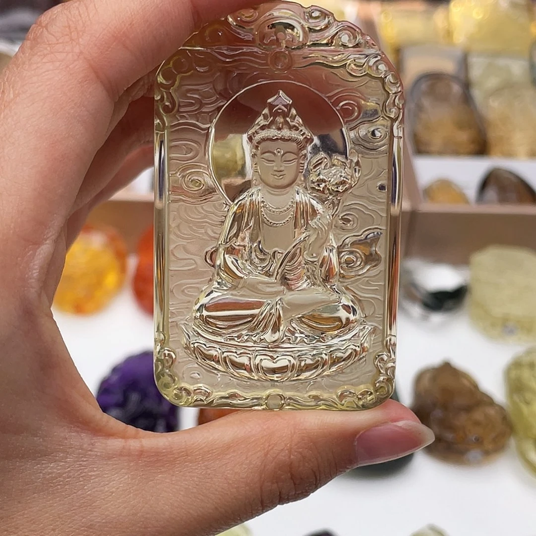 颈饰未镶嵌水晶定制吊坠大势至