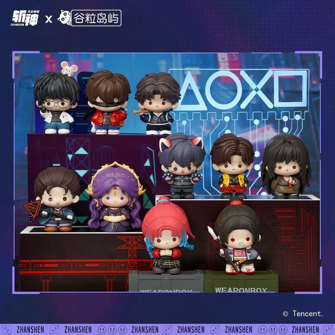 正版斩神之凡尘神域系列Q版萌玩公仔小手办周边盲盒萌粒