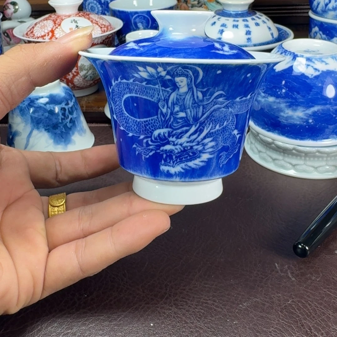 瓷片当代景德镇陶瓷手绘茶具