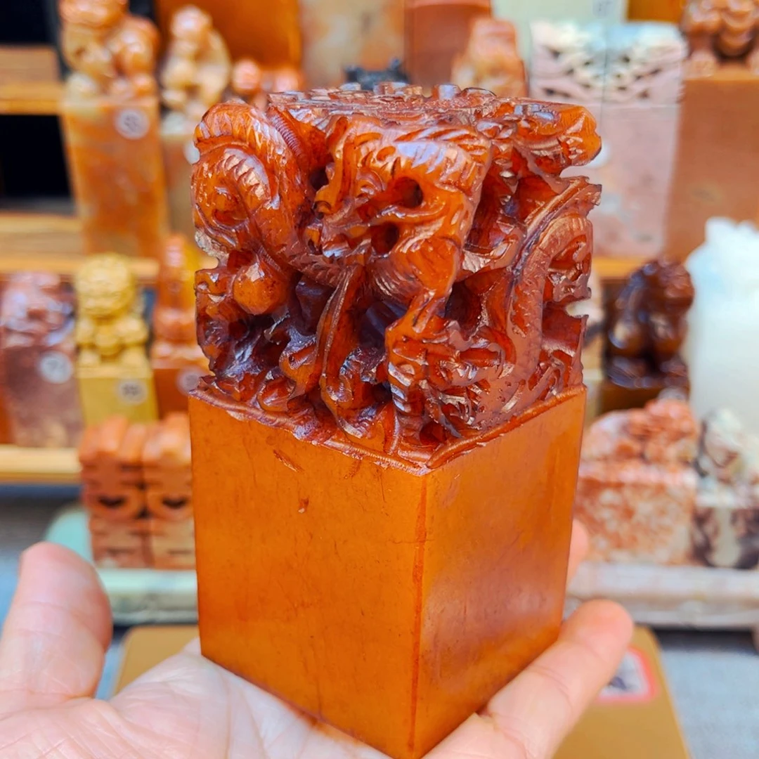 寿山石印石闪购商品瑕疵料5*5