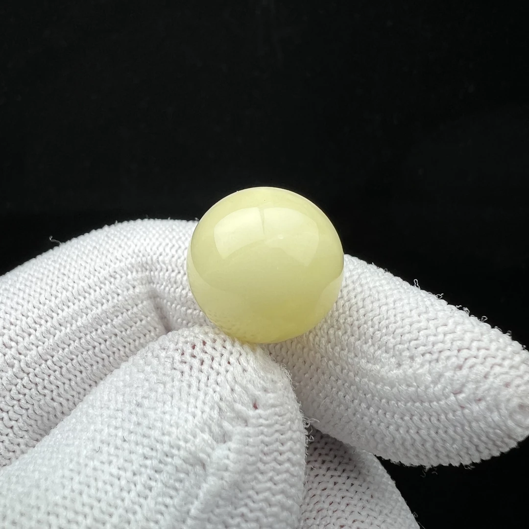 A2989天然蜜蜡制品 圆珠14.4mm一物一图假一罚十