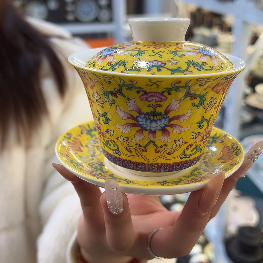 盖碗很漂亮我很喜欢