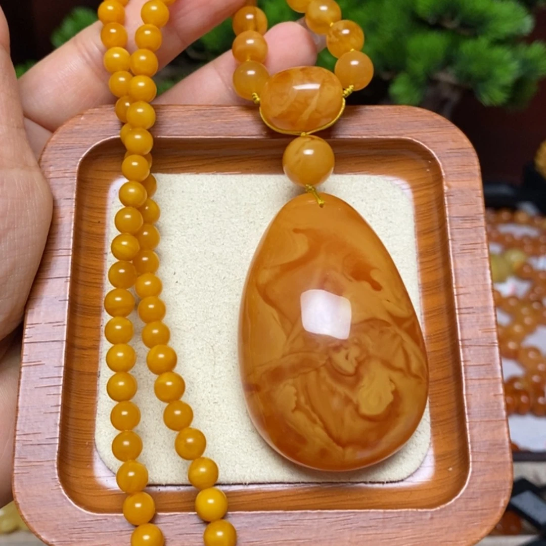 【闪购商品】蜜蜡颈饰未镶嵌项链