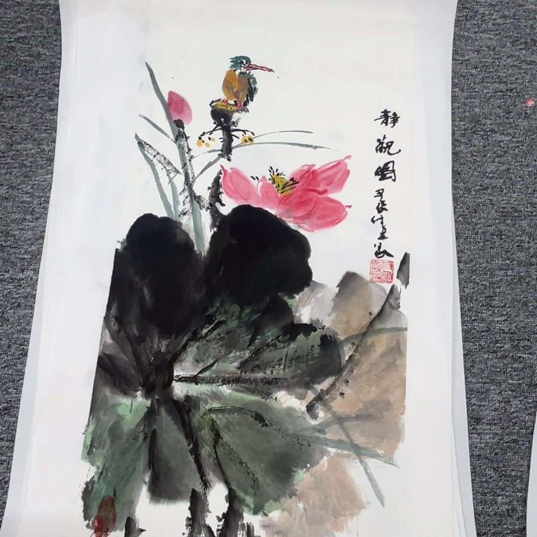 国画绘画作品多次参加全国