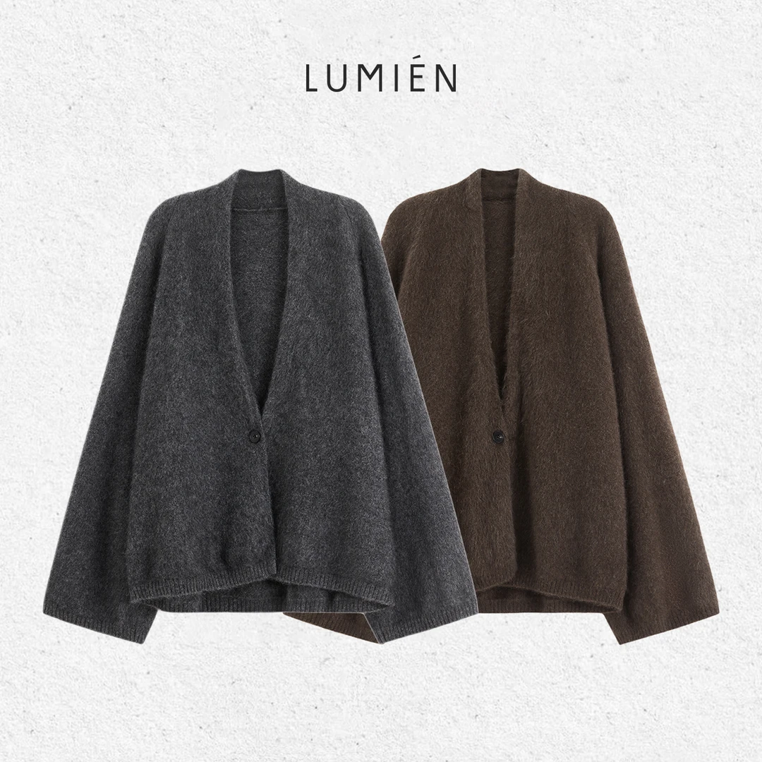 【LUMIEN 新品】“雪域珍奢”牦牛绒静奢感柔软亲肤针织开衫LX5IWW188