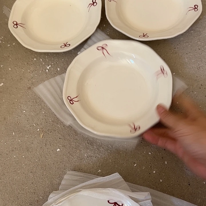 瓷片默认瑕疵商品蝴蝶结深3个