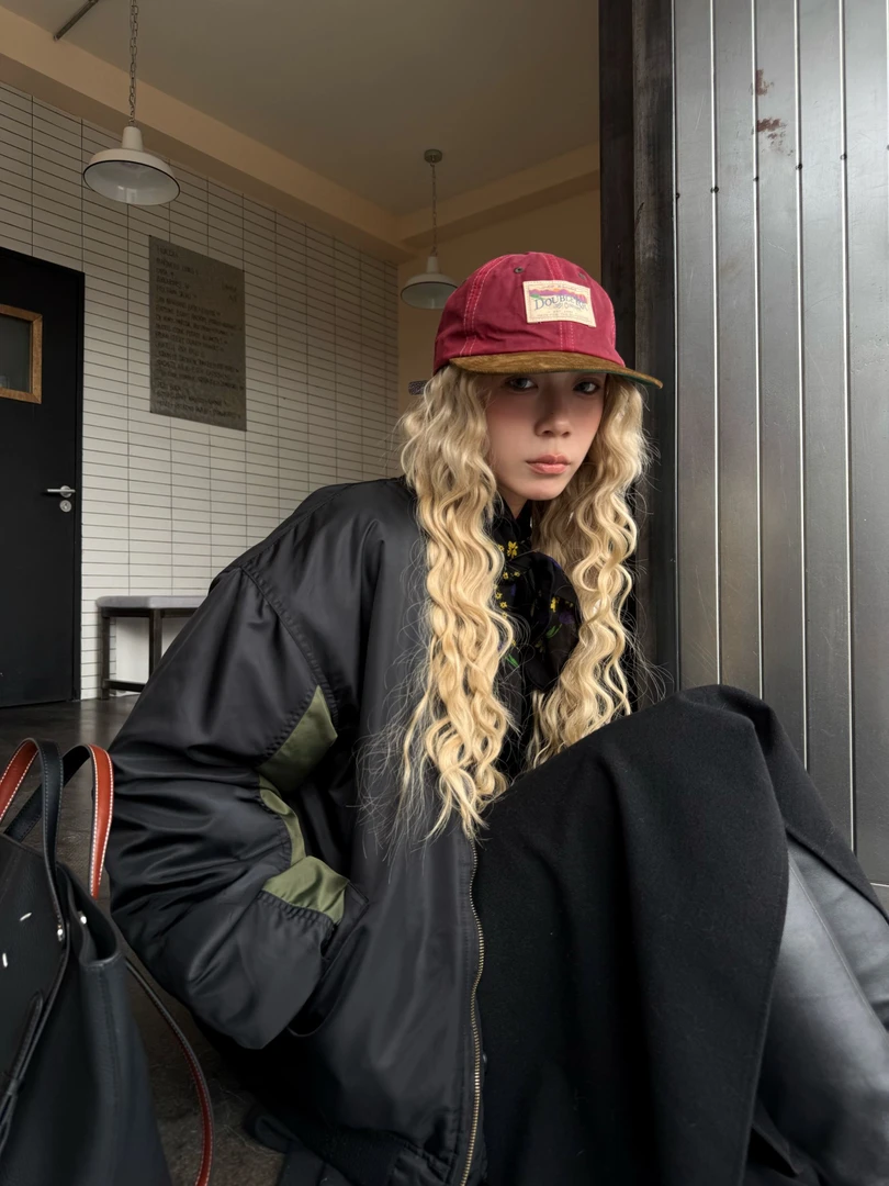 HELLOTANGO《机能秀场》秋冬复古拼接解构时尚飞行棉服外套851003#