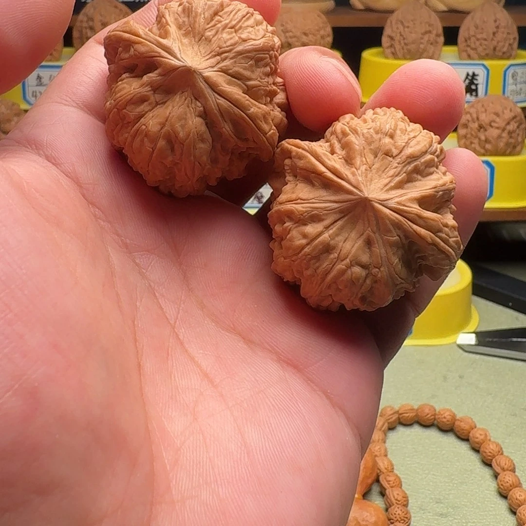 把件文玩核桃平谷凹底41尺寸全品