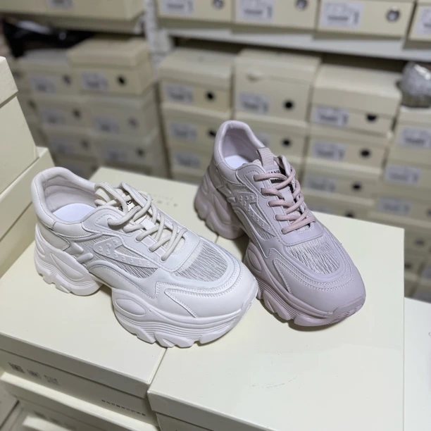 【漫步佳人】04507夏季单网休闲老爹鞋