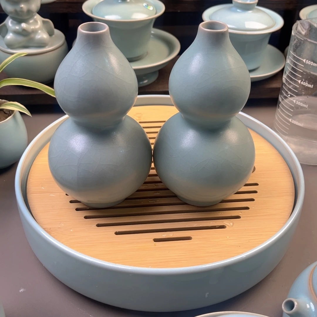 原矿仿古釉葫芦摆件