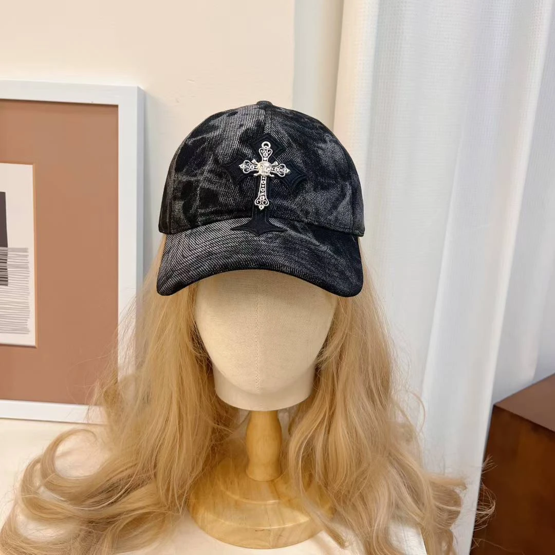 美式复古！晕染显脸小个性棒球帽休闲潮流女鸭舌帽男