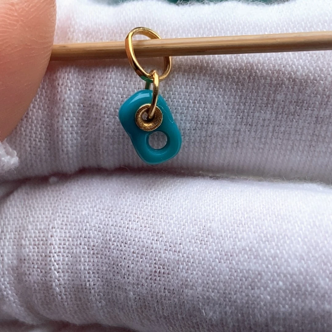 *****绿松石18K金镶嵌绿松石配饰h