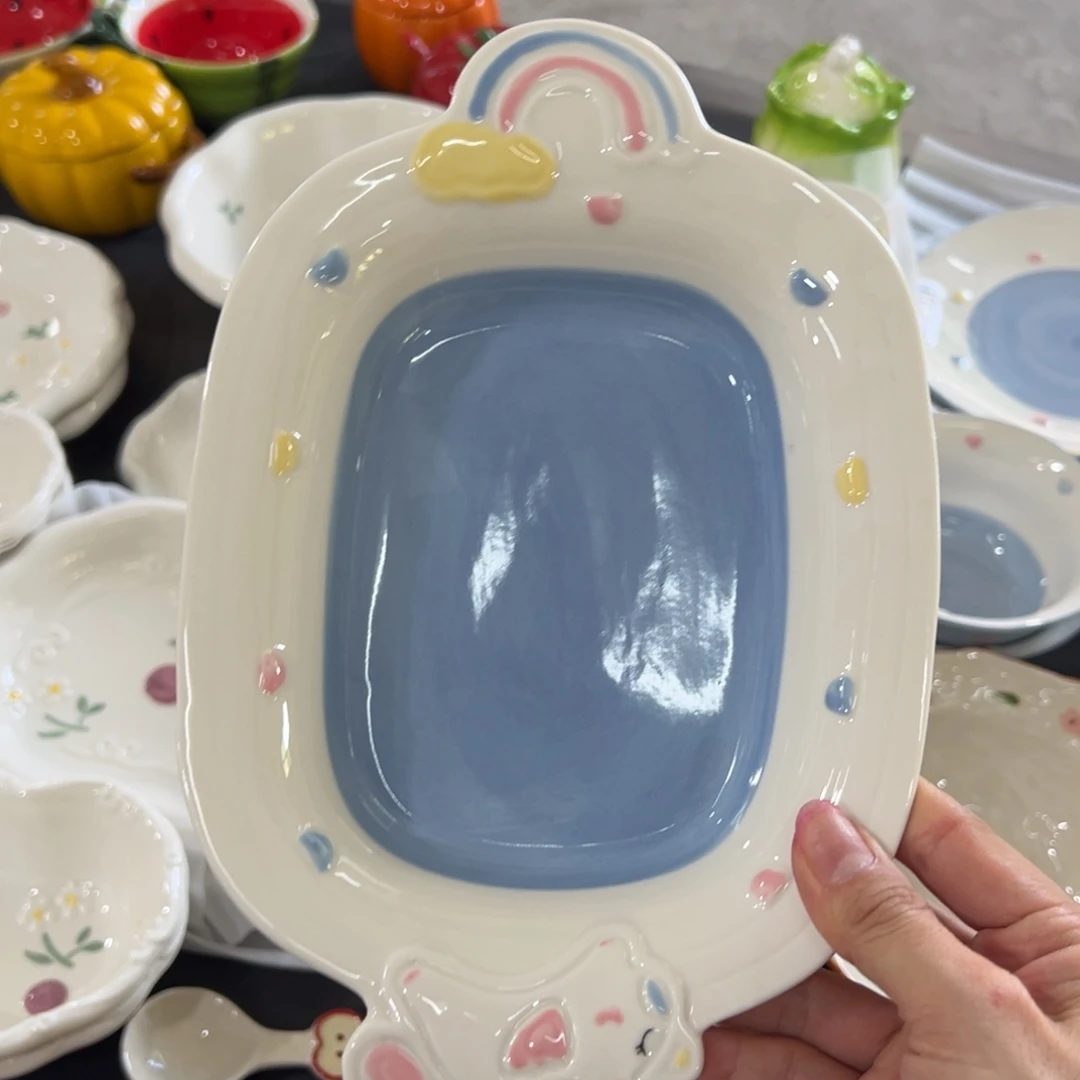 摆件高温陶瓷釉下彩正品！