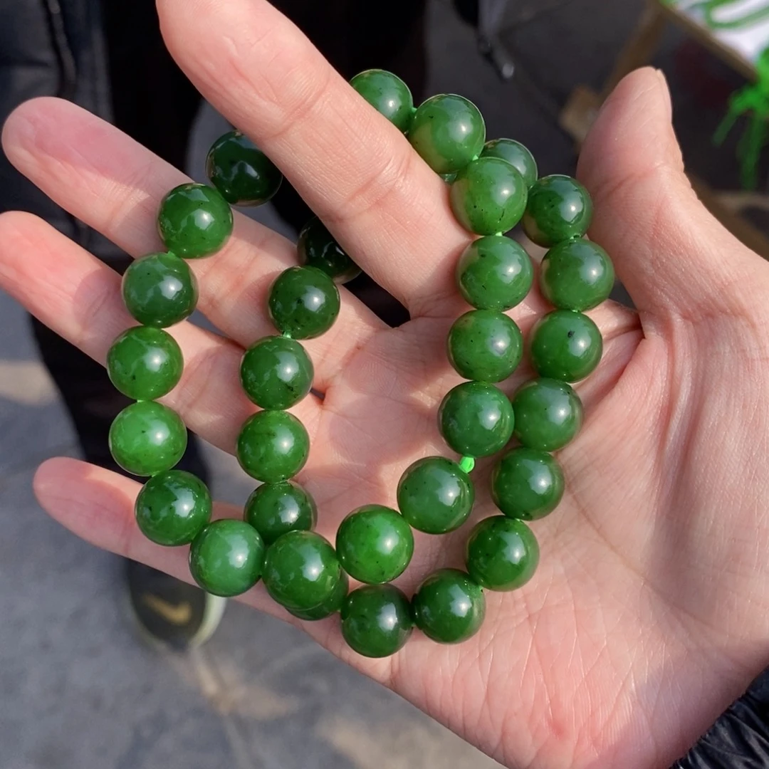 和田玉手串未镶嵌多样性发货 拍一发一