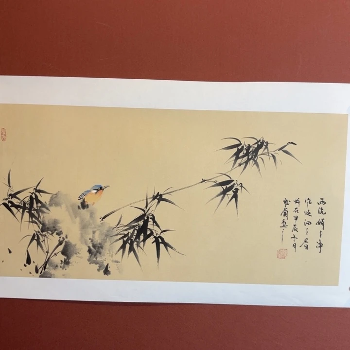 国画听兰老师花鸟