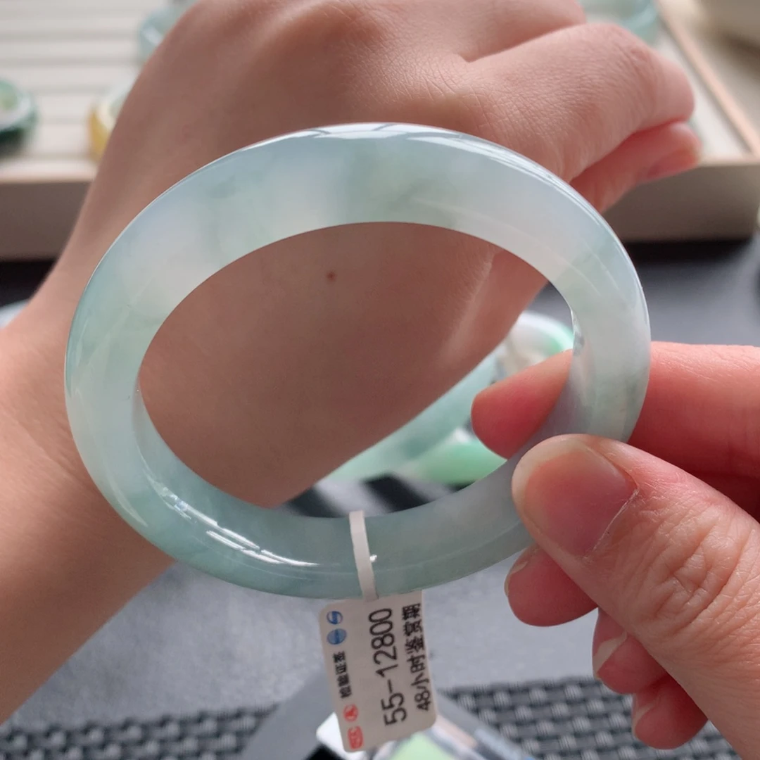 翡翠手镯未镶嵌29号-55.2