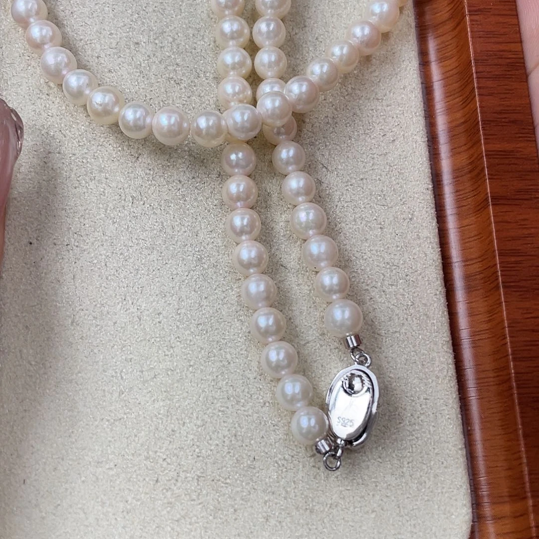海水珍珠银S925镶嵌颈饰
