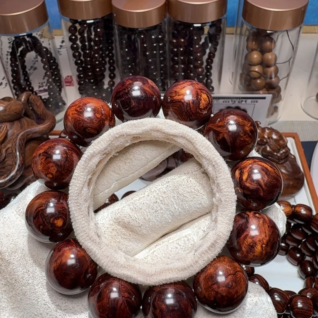 手串/手链黄花梨/降香黄檀海南黄花梨精工20紫油梨星空