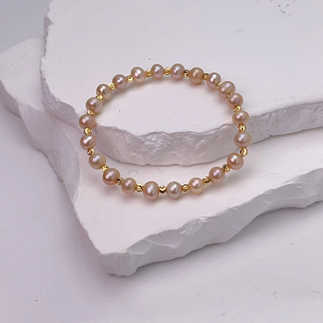 【满天星】约5-6mm淡水无核珍珠手串经典气质轻奢百搭简约 DSL00694