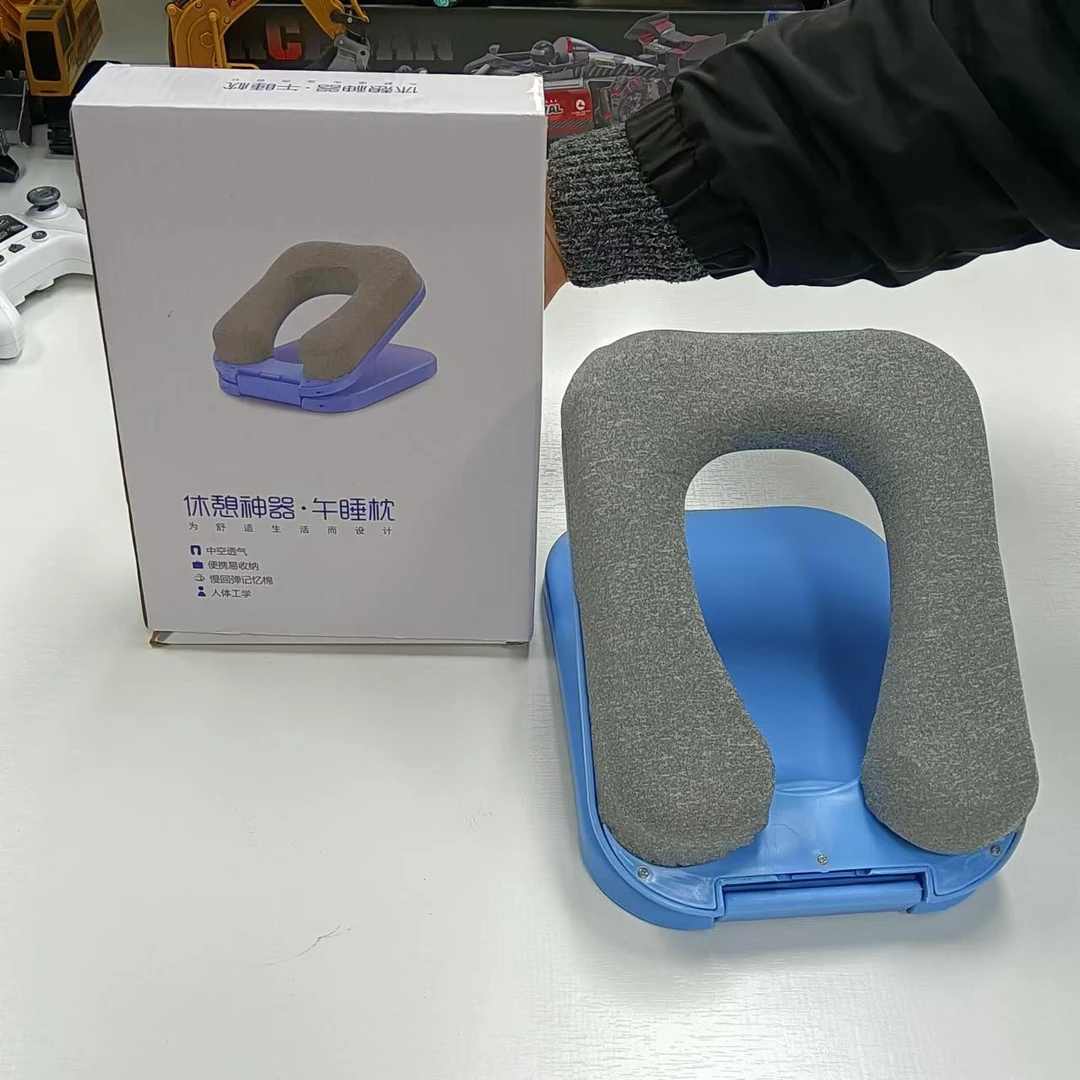 睡觉午睡枕头趴睡小学生教室儿童桌上便携学生神器折叠午休YW