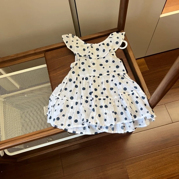 【编号F711】AS19045-87-儿童波点娃娃裙连衣裙 -LXM