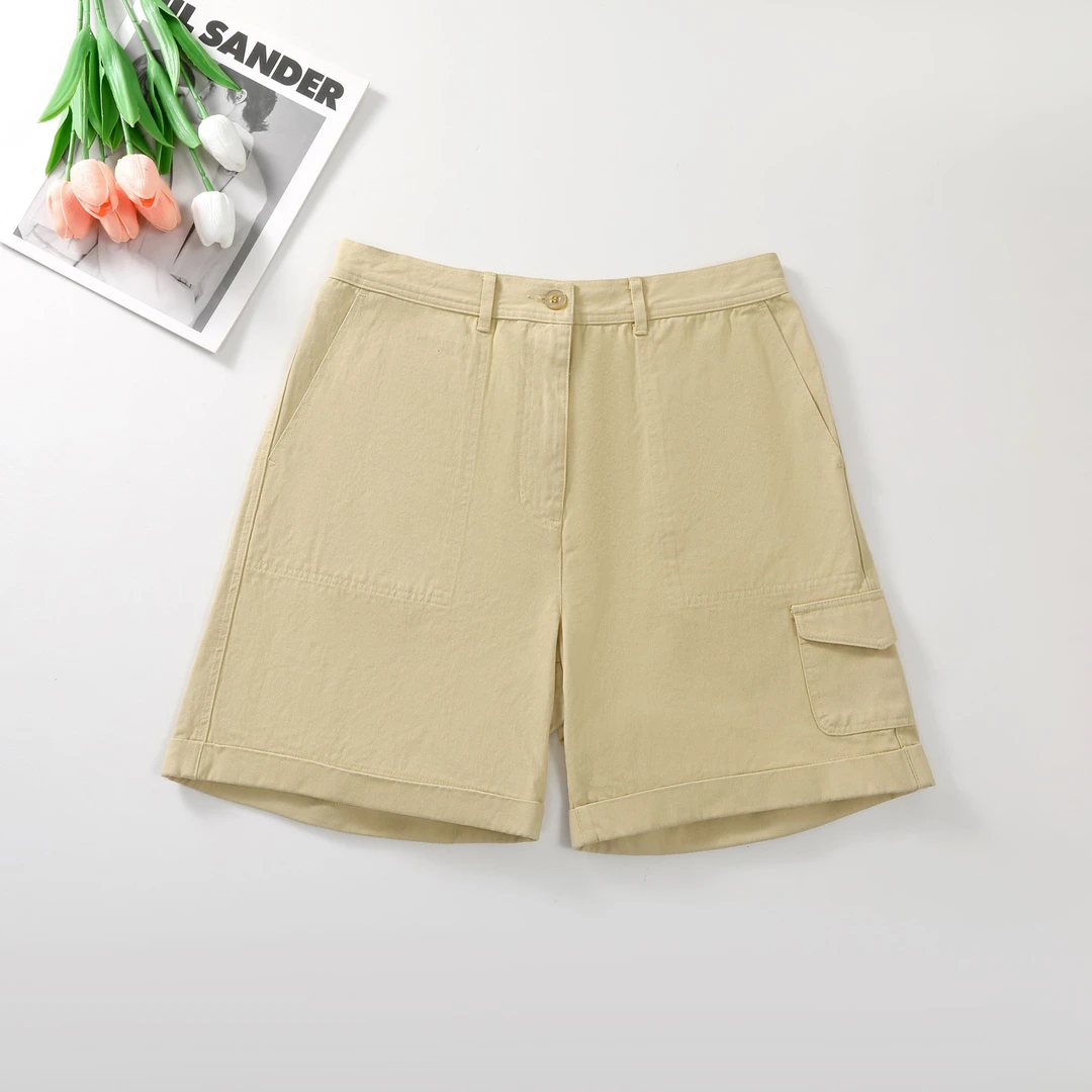 纯色百搭休闲舒适夏季五分裤时尚五分直筒短裤