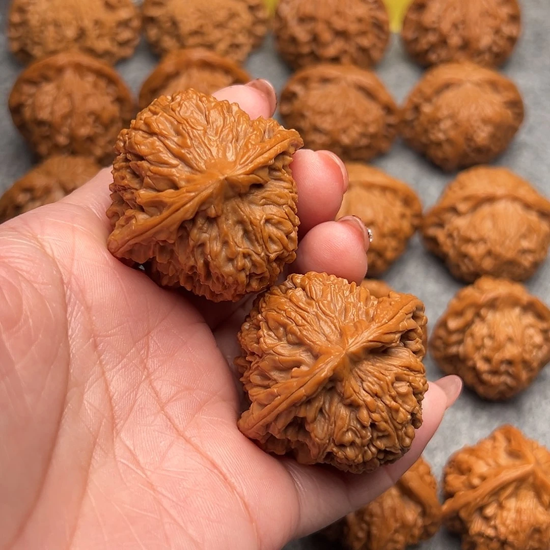 把件文玩核桃精品三角南疆石45全品毕业款