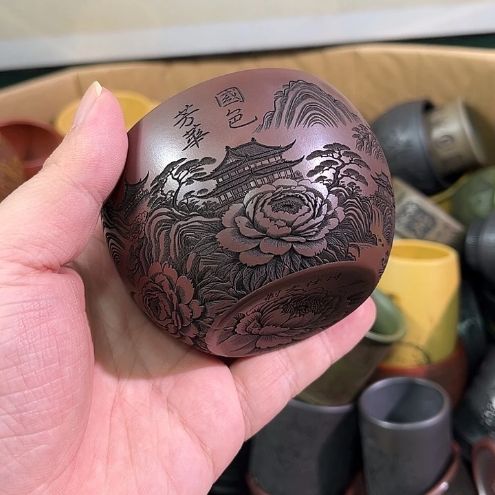 茶杯紫砂全手工紫砂主人杯