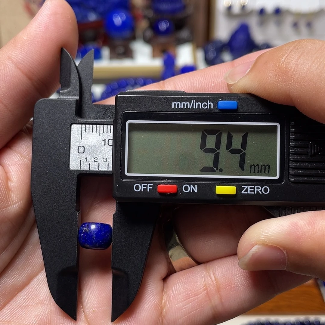 青金石未镶嵌微瑕！9mm老型单珠！不退不换